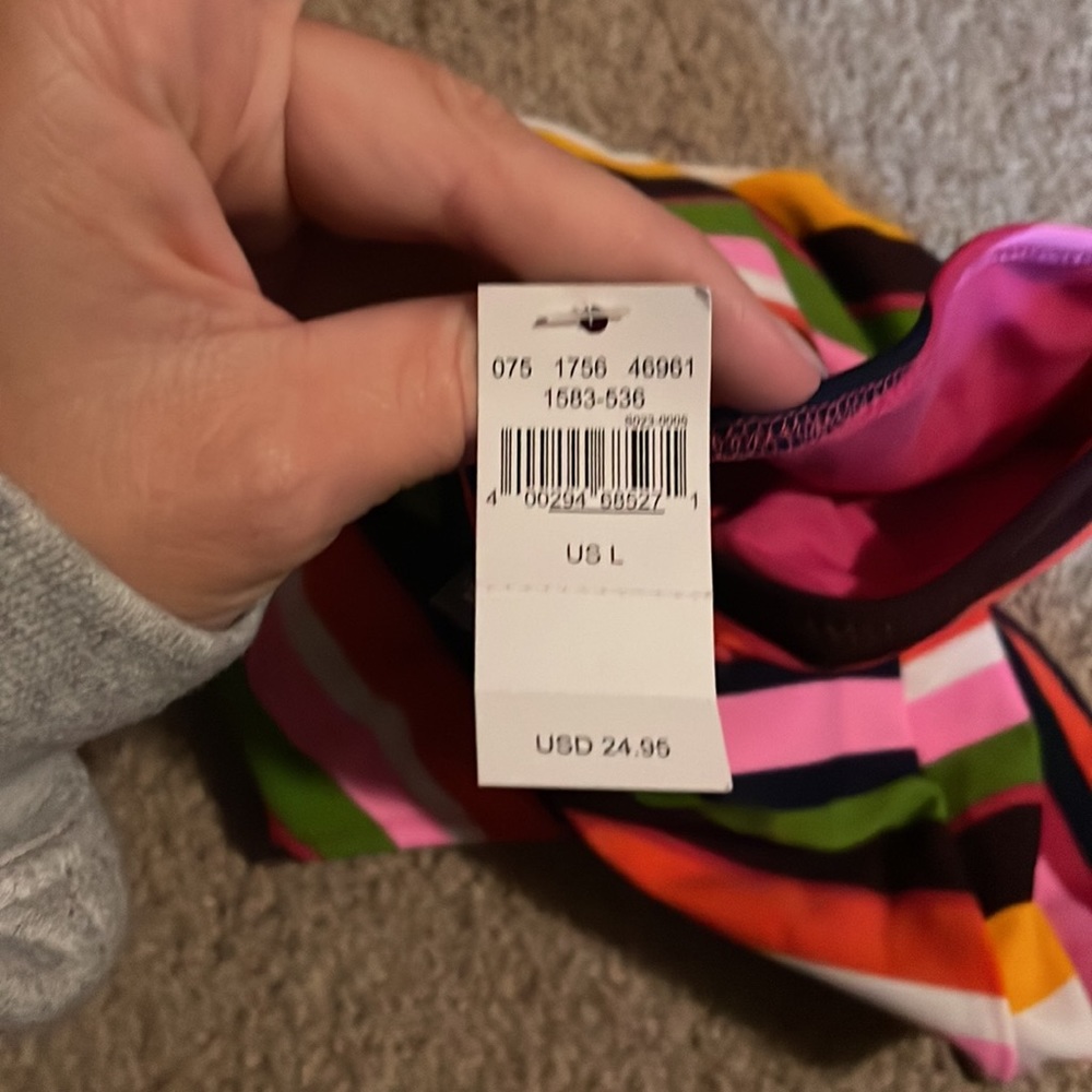 Colorful Striped Women's Swim Bottom - Picture 3 of 3